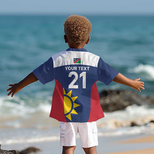 Custom Namibia Cricket Spirit 2026 Kid Hawaiian Shirt World T20 Edition - African Pride