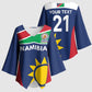 Custom Namibia Cricket Spirit 2026 Kimono Sleeve Blouse World T20 Edition