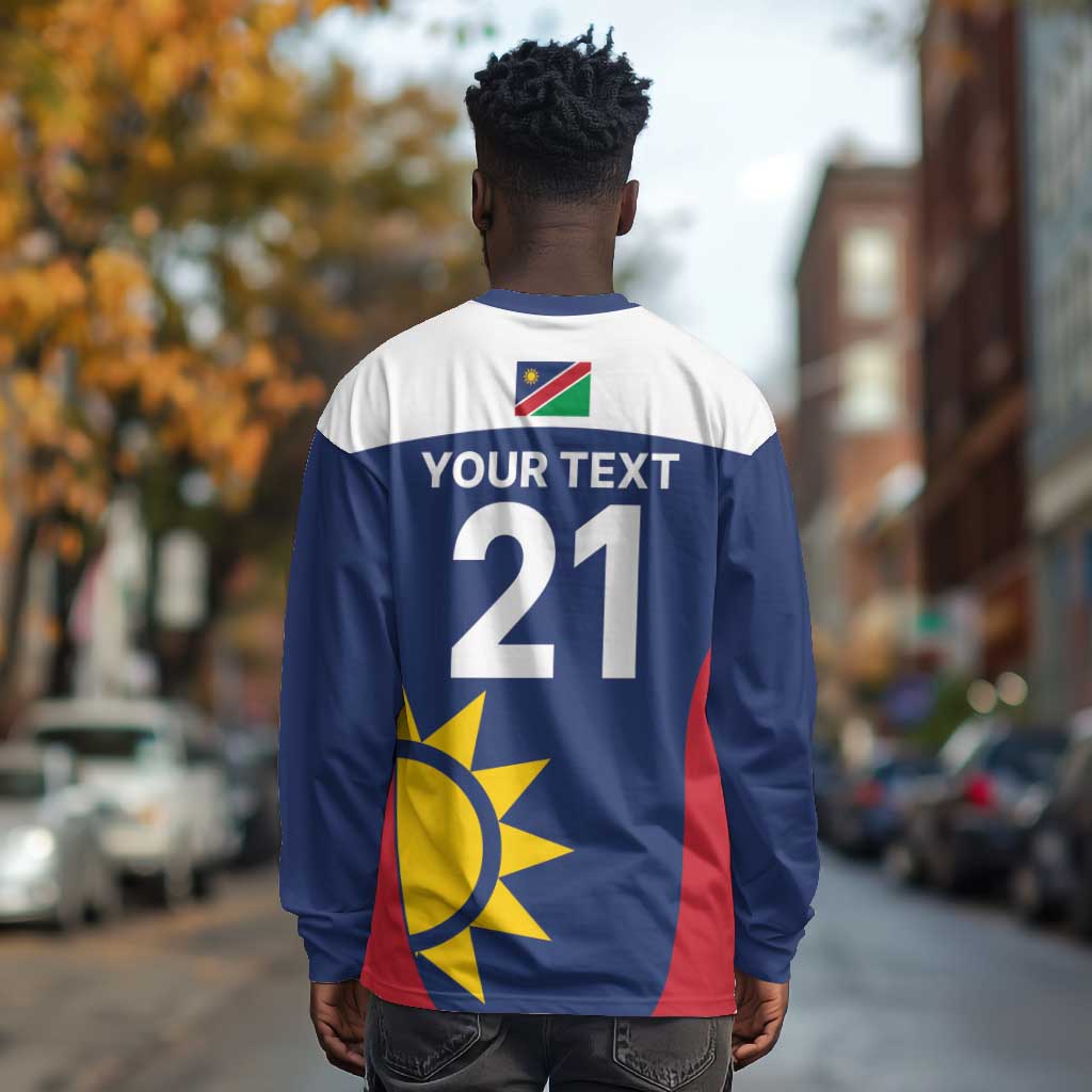 Custom Namibia Cricket Spirit 2026 Long Sleeve Shirt World T20 Edition - African Pride