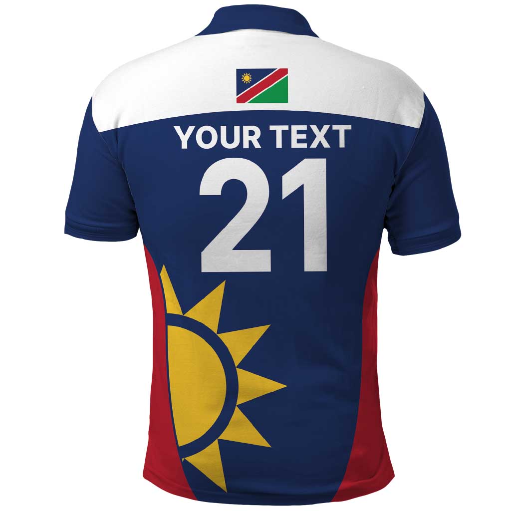 Custom Namibia Cricket Spirit 2026 Polo Shirt World T20 Edition - African Pride