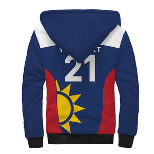Custom Namibia Cricket Spirit 2026 Sherpa Hoodie World T20 Edition - African Pride