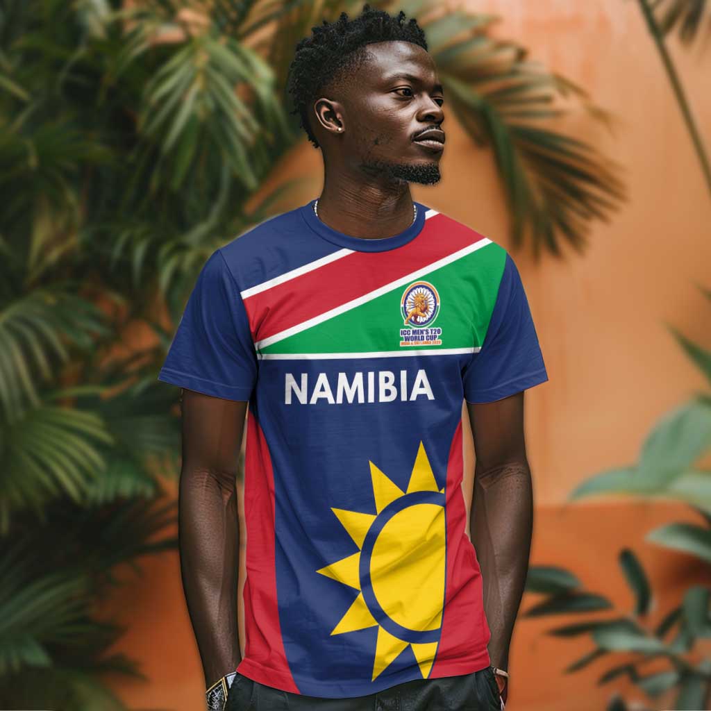 Custom Namibia Cricket Spirit 2026 T shirt World T20 Edition - African Pride