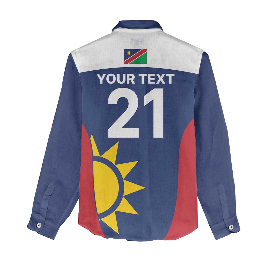 Custom Namibia Cricket Spirit 2026 Women Casual Shirt World T20 Edition - African Pride