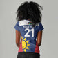 Custom Namibia Cricket Spirit 2026 Women V-Neck T-Shirt World T20 Edition - African Pride