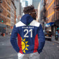 Custom Namibia Cricket Spirit 2026 Zip Hoodie World T20 Edition - African Pride