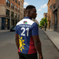 Custom Namibia Cricket Spirit 2026 Zipper Polo Shirt World T20 Edition