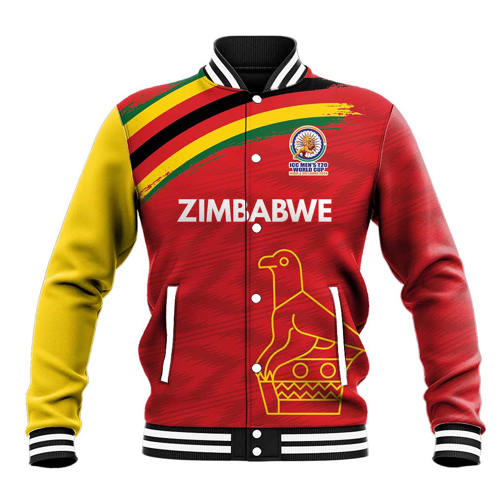 Custom Zimbabwe Cricket Spirit 2026 Baseball Jacket World T20 Edition - African Pride