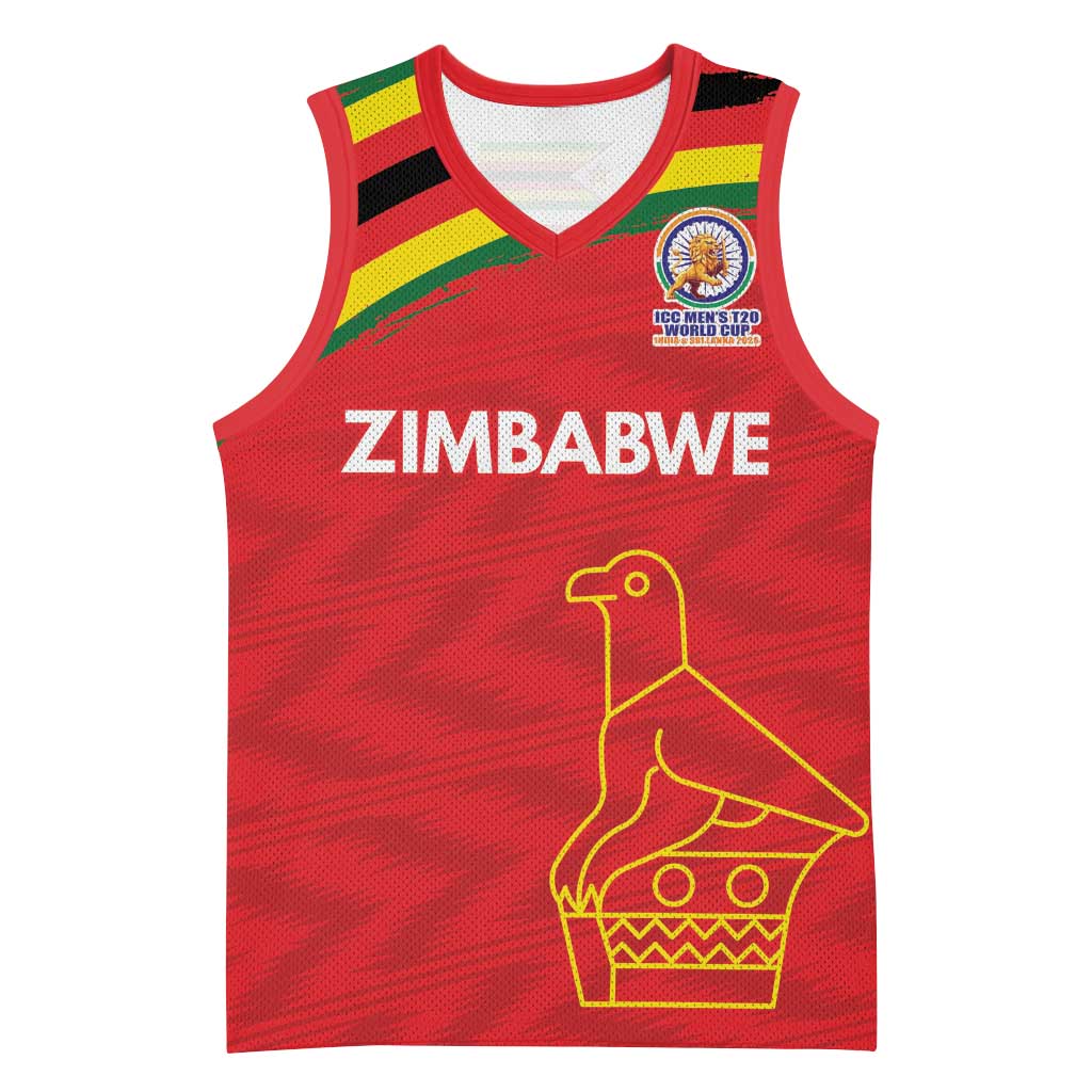 Custom Zimbabwe Cricket Spirit 2026 Basketball Jersey World T20 Edition - African Pride
