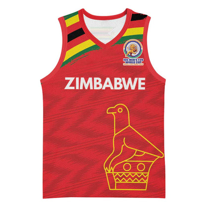 Custom Zimbabwe Cricket Spirit 2026 Basketball Jersey World T20 Edition - African Pride