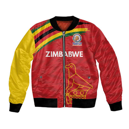 Custom Zimbabwe Cricket Spirit 2026 Bomber Jacket World T20 Edition - African Pride