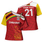 Custom Zimbabwe Cricket Spirit 2026 Cross Shoulder Shirt World T20 Edition
