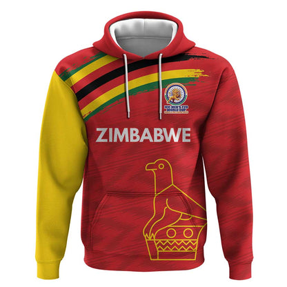 Custom Zimbabwe Cricket Spirit 2026 Hoodie World T20 Edition - African Pride