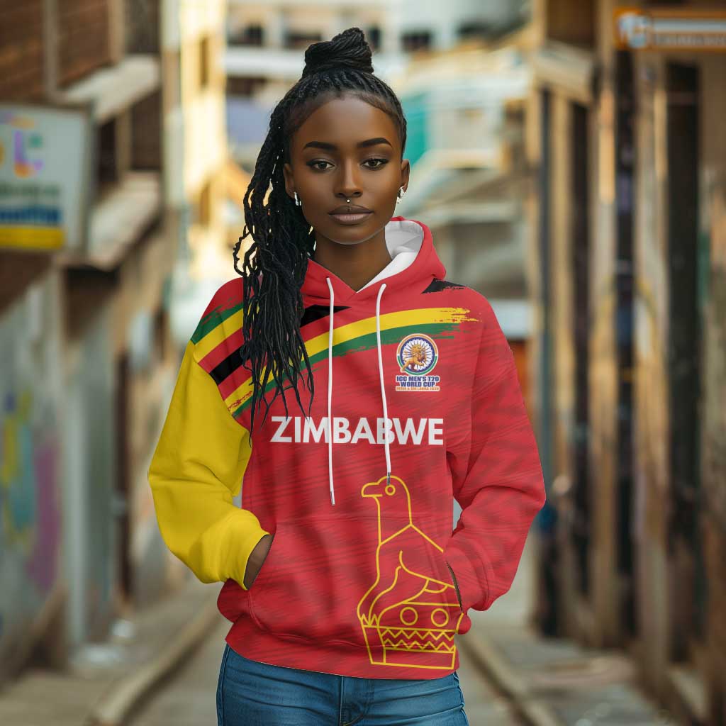 Custom Zimbabwe Cricket Spirit 2026 Hoodie World T20 Edition - African Pride