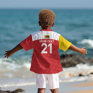 Custom Zimbabwe Cricket Spirit 2026 Kid Hawaiian Shirt World T20 Edition - African Pride