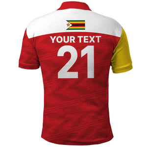 Custom Zimbabwe Cricket Spirit 2026 Polo Shirt World T20 Edition - African Pride