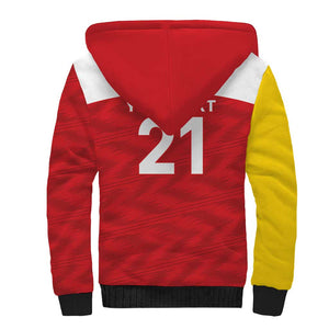 Custom Zimbabwe Cricket Spirit 2026 Sherpa Hoodie World T20 Edition - African Pride