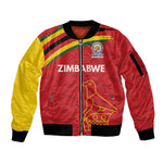 Custom Zimbabwe Cricket Spirit 2026 Sleeve Zip Bomber Jacket World T20 Edition - African Pride