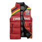 Custom Zimbabwe Cricket Spirit 2026 Sleeveless Puffer Jacket World T20 Edition