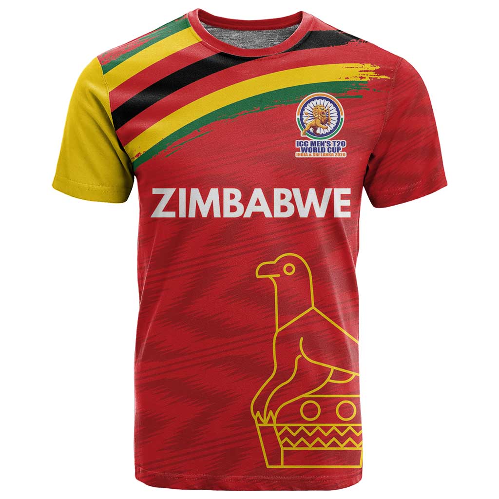 Custom Zimbabwe Cricket Spirit 2026 T shirt World T20 Edition - African Pride