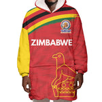 Custom Zimbabwe Cricket Spirit 2026 Wearable Blanket Hoodie World T20 Edition - African Pride