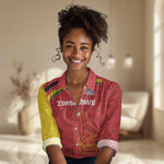 Custom Zimbabwe Cricket Spirit 2026 Women Casual Shirt World T20 Edition - African Pride