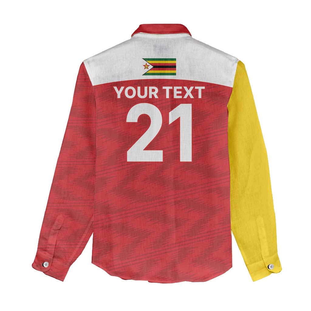Custom Zimbabwe Cricket Spirit 2026 Women Casual Shirt World T20 Edition - African Pride