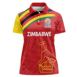 Custom Zimbabwe Cricket Spirit 2026 Women Polo Shirt World T20 Edition - African Pride