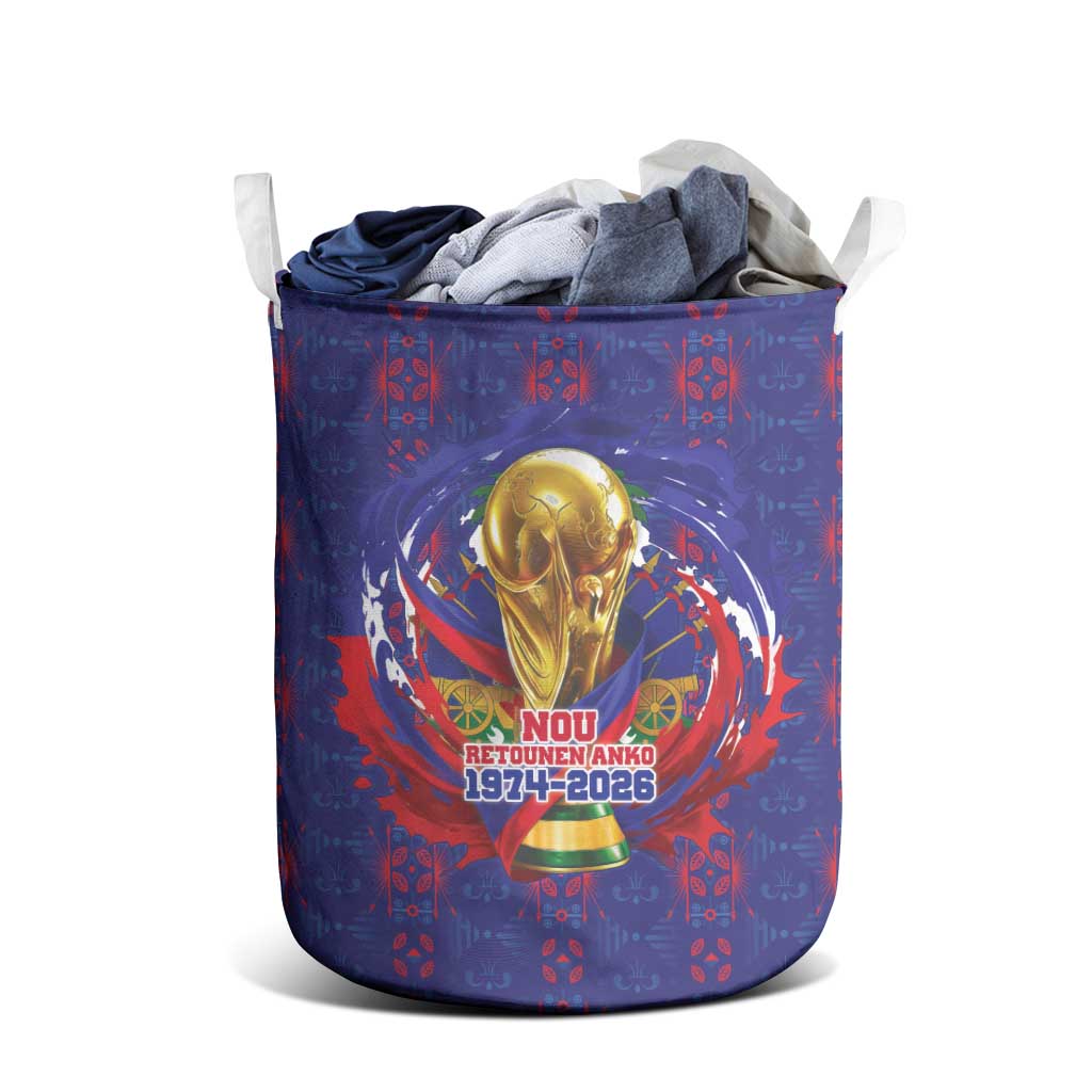 Haiti Grenadye Alaso Laundry Basket Blue Nou Retounen Anko 1974-2026 - African Pride