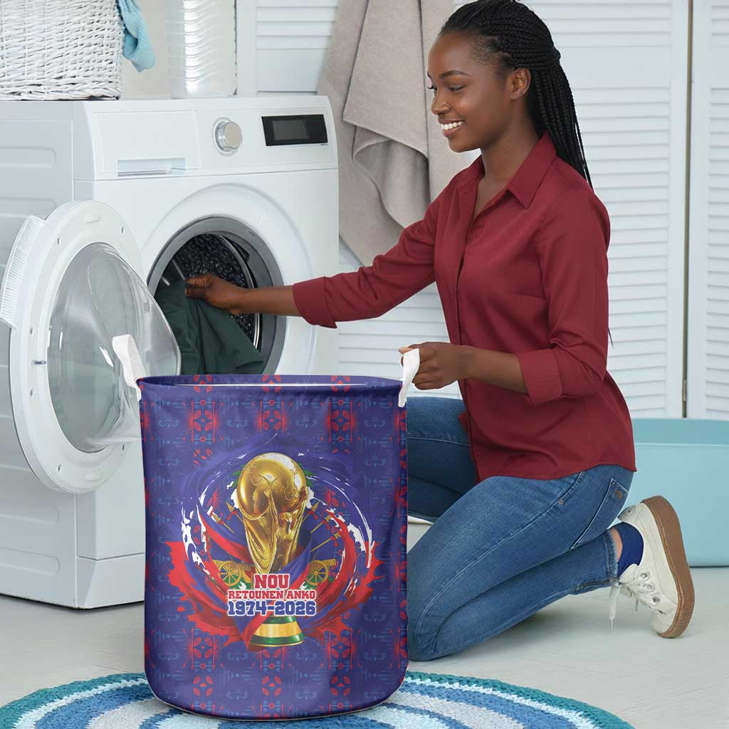 Haiti Grenadye Alaso Laundry Basket Blue Nou Retounen Anko 1974-2026 - African Pride