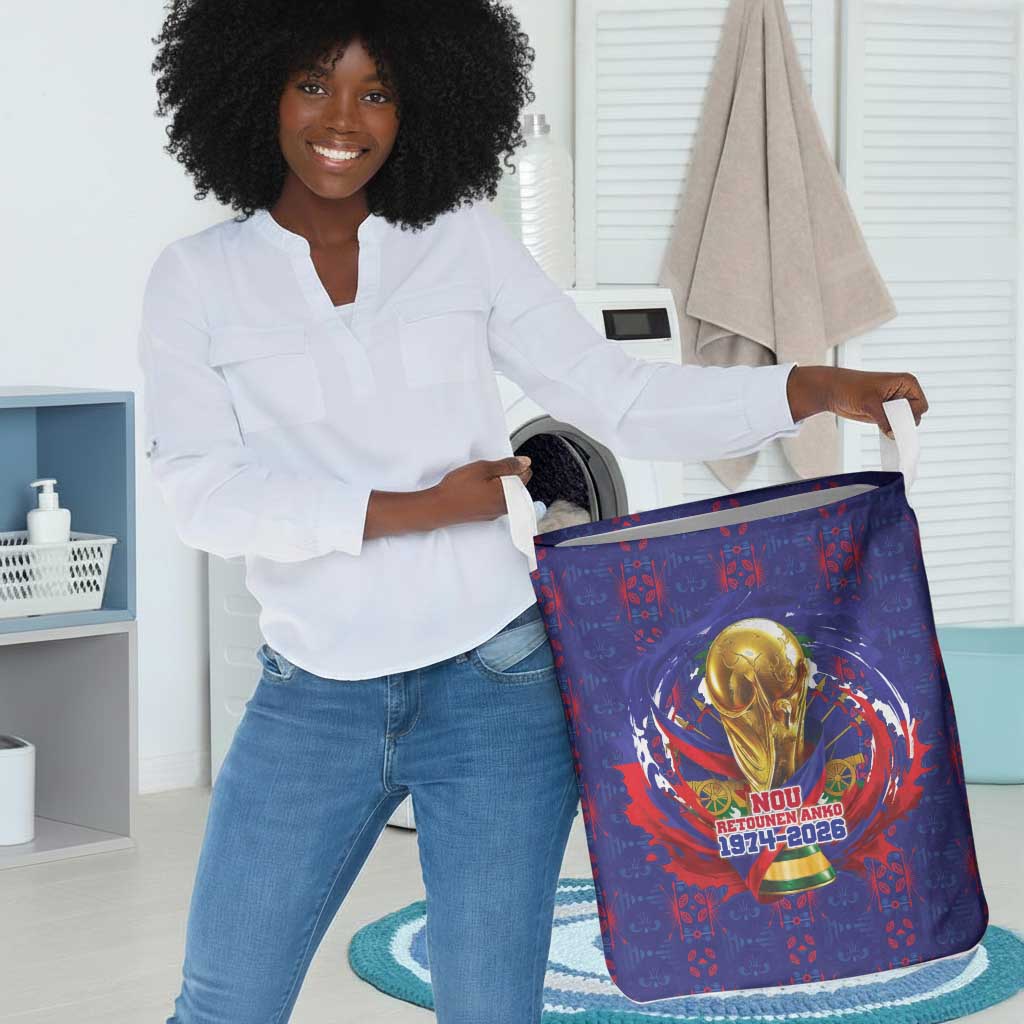 Haiti Grenadye Alaso Laundry Basket Blue Nou Retounen Anko 1974-2026 - African Pride