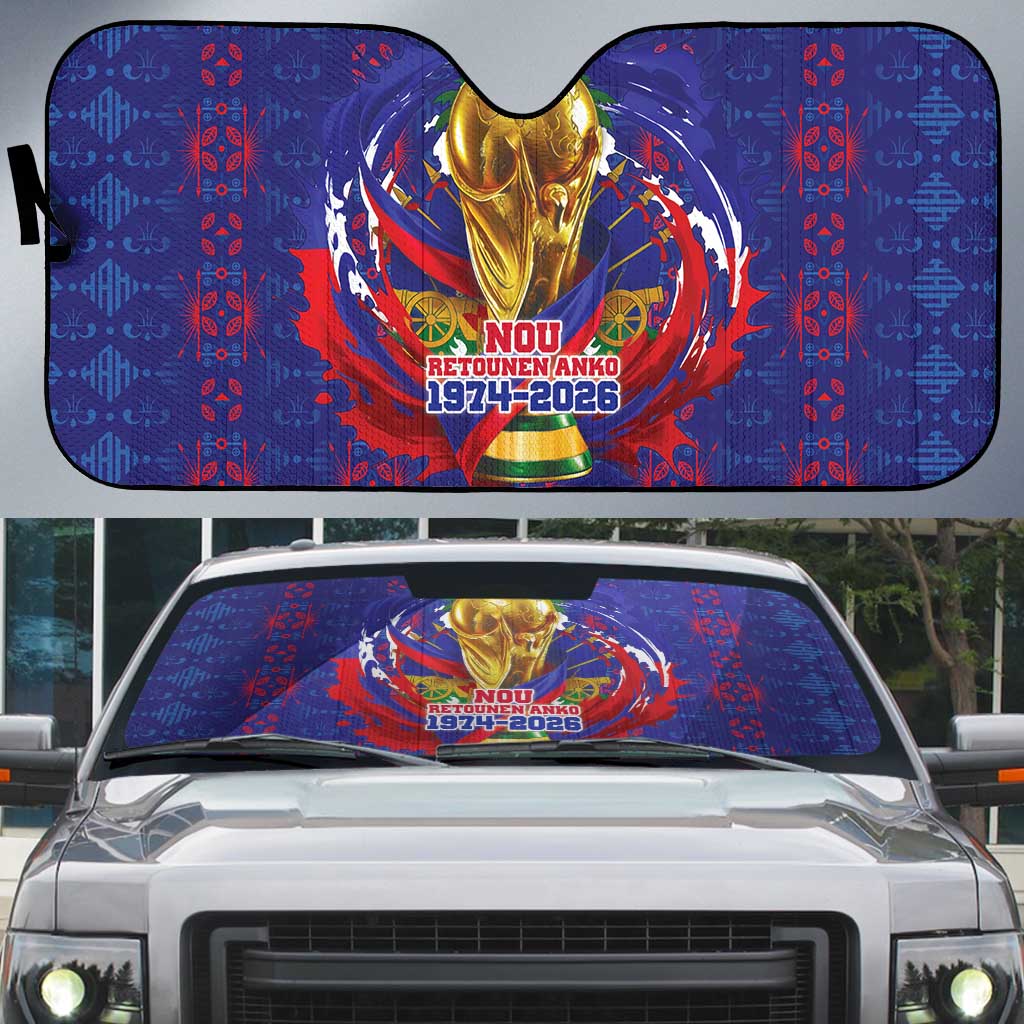 Haiti Grenadye Alaso Auto Sun Shade Blue Nou Retounen Anko 1974-2026 - African Pride