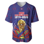 Custom Haiti Grenadye Alaso Baseball Jersey Blue Nou Retounen Anko 1974-2026 - African Pride