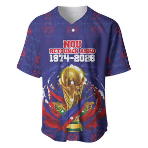 Custom Haiti Grenadye Alaso Baseball Jersey Blue Nou Retounen Anko 1974-2026 - African Pride