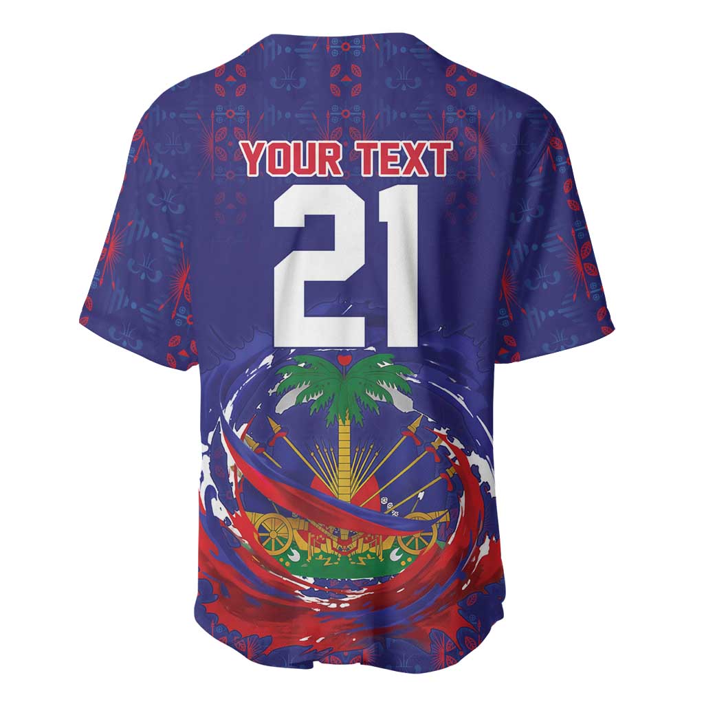 Custom Haiti Grenadye Alaso Baseball Jersey Blue Nou Retounen Anko 1974-2026 - African Pride