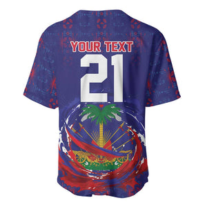 Custom Haiti Grenadye Alaso Baseball Jersey Blue Nou Retounen Anko 1974-2026 - African Pride