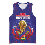 Custom Haiti Grenadye Alaso Basketball Jersey Blue Nou Retounen Anko 1974-2026 - African Pride