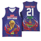 Custom Haiti Grenadye Alaso Basketball Jersey Blue Nou Retounen Anko 1974-2026 - African Pride