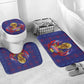 Haiti Grenadye Alaso Bathroom Set Blue Nou Retounen Anko 1974-2026 - African Pride