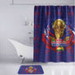 Haiti Grenadye Alaso Bathroom Set Blue Nou Retounen Anko 1974-2026 - African Pride