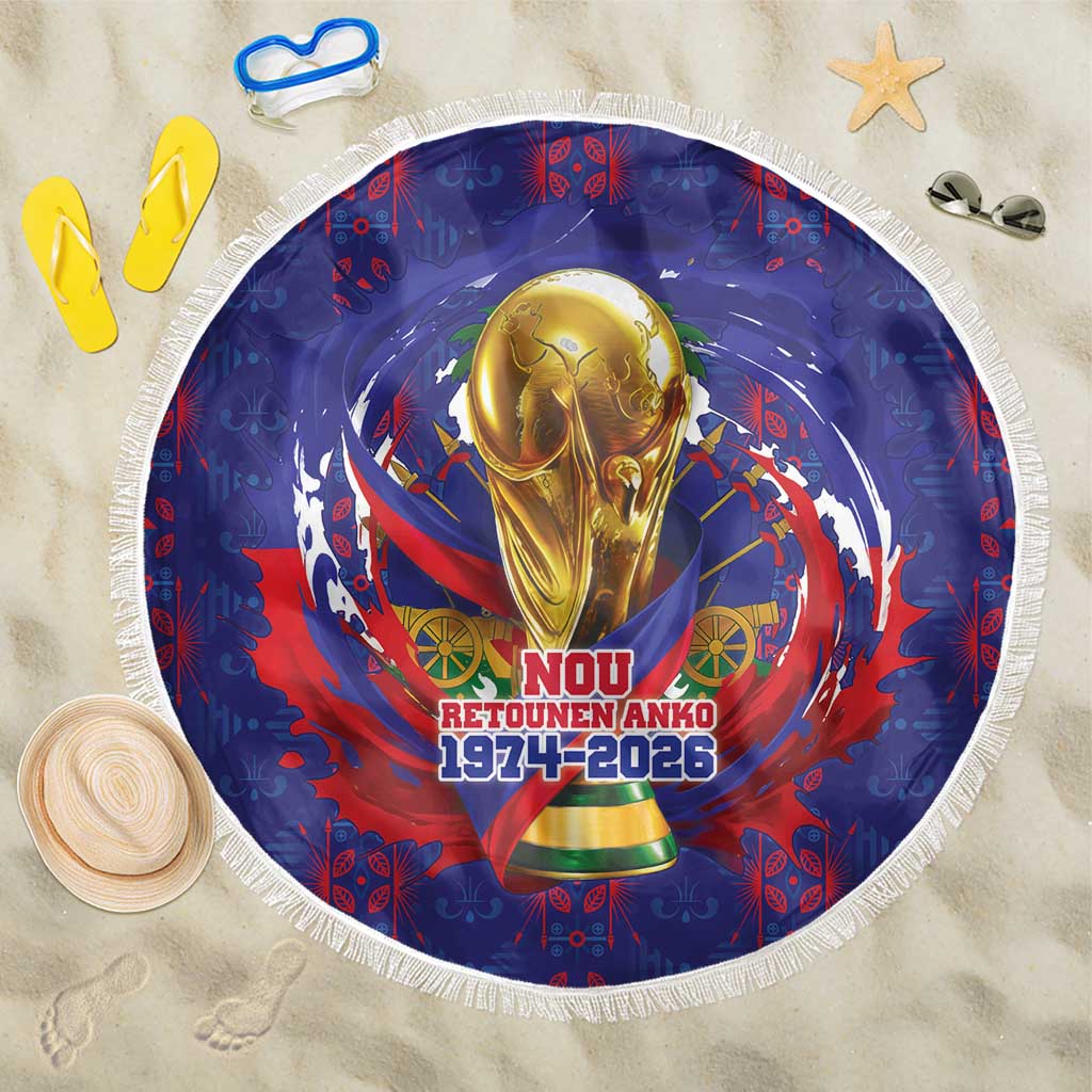 Haiti Grenadye Alaso Beach Blanket Blue Nou Retounen Anko 1974-2026 - African Pride