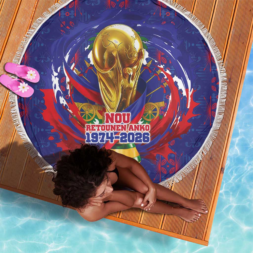 Haiti Grenadye Alaso Beach Blanket Blue Nou Retounen Anko 1974-2026 - African Pride