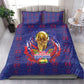 Haiti Grenadye Alaso Bedding Set Blue Nou Retounen Anko 1974-2026 - African Pride
