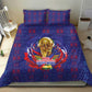 Haiti Grenadye Alaso Bedding Set Blue Nou Retounen Anko 1974-2026 - African Pride
