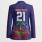 Custom Haiti Grenadye Alaso Blazer Blue Nou Retounen Anko 1974-2026 - African Pride