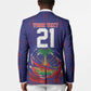 Custom Haiti Grenadye Alaso Blazer Blue Nou Retounen Anko 1974-2026 - African Pride