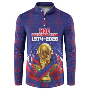 Custom Haiti Grenadye Alaso Button Sweatshirt Blue Nou Retounen Anko 1974-2026
