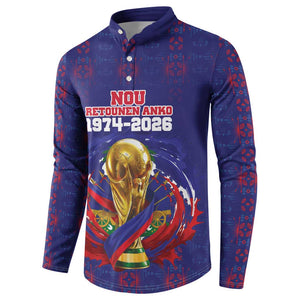 Custom Haiti Grenadye Alaso Button Sweatshirt Blue Nou Retounen Anko 1974-2026