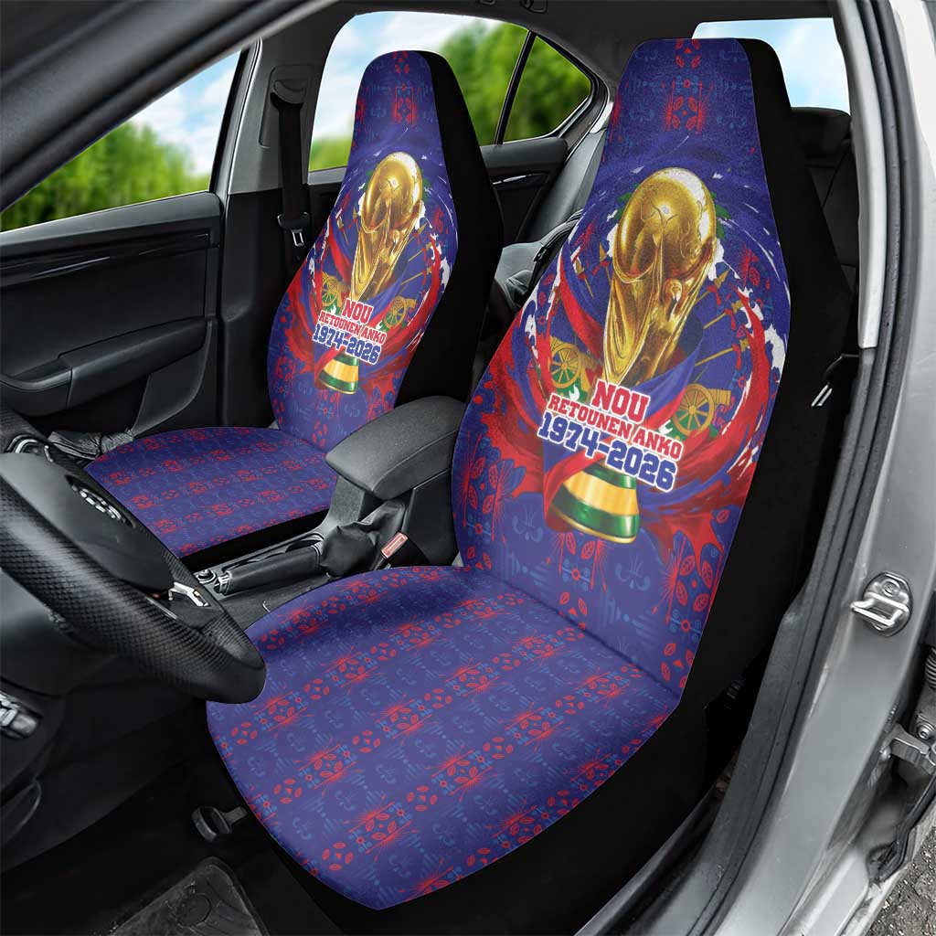Haiti Grenadye Alaso Car Seat Cover Blue Nou Retounen Anko 1974-2026 - African Pride