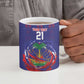 Custom Haiti Grenadye Alaso Ceramic Mug Blue Nou Retounen Anko 1974-2026 - African Pride