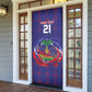 Custom Haiti Grenadye Alaso Door Cover Blue Nou Retounen Anko 1974-2026 - African Pride